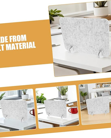 2pcs Felt Desk Divider Panel Soundproof for Office Student Desks Easy to Clean Material Quick Installation