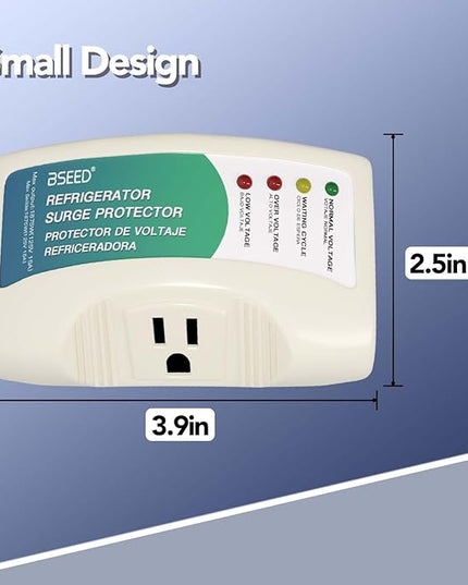 BSEED Single Outlet Surge Protector, Wall Surge Protector for Refrigerator, TV, PC, Washing Machine and Other Home Appliance 2 Pack