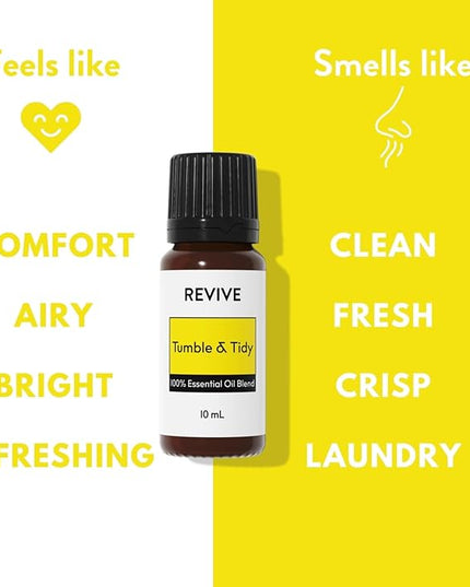 Tumble & Tidy Essential Oil Blend 30mL by Revive Essential Oils - 100% Pure Therapeutic Grade, for Diffuser, Humidifier, Massage, Aromatherapy, Skin & Hair Care