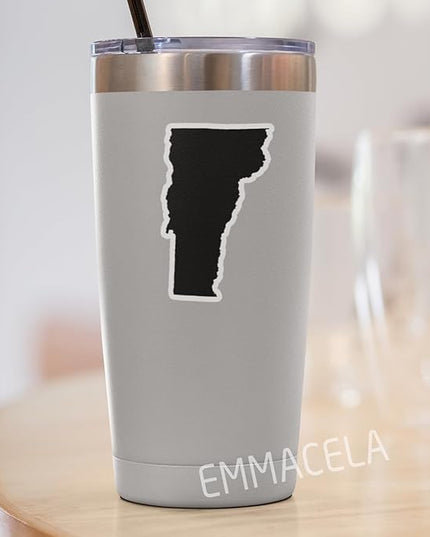 (3PCS) Vermont State Map Stickers, US State Stickers - Waterproof Vinyl Decals for Tumblers, Water Bottles, Laptops, Books, Scrapbooks, Great for Vermont Lovers 3 x 1.8 Inch