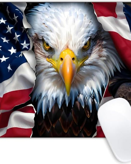American Eagle Flag Mouse pad Customized Mousepad Non-Slip Rubber Base Mouse Pads for Computers Laptop Office Desk Accessories Mouse pad