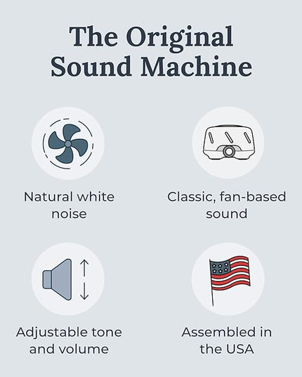 Yogasleep Dohm (2 Pack White/Gray) The Original White Noise Machine, Relaxing Natural Sound from a Real Fan, Sleep Aid & Noise Cancelling for Adults & Baby, Office Privacy & Meditation, Baby Registry