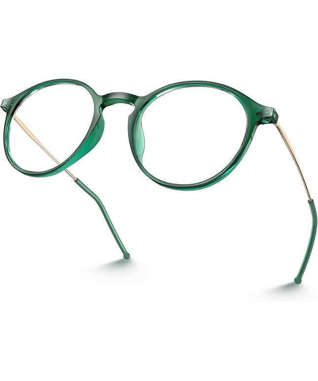 VISOONE Round Lightweight Blue Light Blocking Glasses Women Men Fashion Cute Thin Eyewear Niko