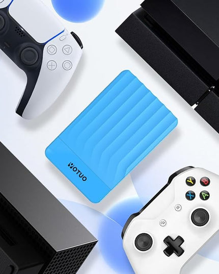 750GB Portable External Hard Drive Storage Expansion Mobile HDD USB 3.0 for PC, Mac, Desktop, Laptop, PS4, PS5, Xbox One X/S, Xbox 360, Xbox Series X/S, Office & Game (Blue)