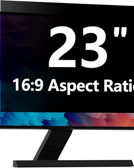 Computer Privacy Screen Protector 23 Inch with Hp Dell Acer Asus Samsung LG and More, Removable Security Shield Filter for 16:9 Aspect Ratio Monitor Like ViewSonic Sceptre AOC Koorui BenQ (23" Diagonal 16:9 1 Pack)