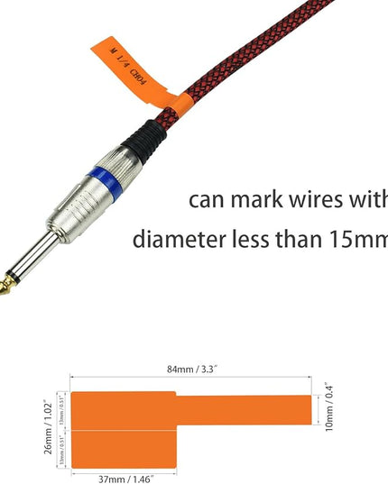 Charging Cable Label Tags, Electrical ID Wire Cords Marker, 8 Color 240pcs, Write and Print, Waterproof, for Computer, Ethernet, Speaker and Phone Wire Management Sticker