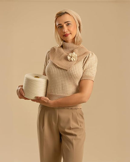 Kate Seamless Paper Backdrop for Photography Beige Cream Backdrop Paper (53''x16.4' Ivorine)