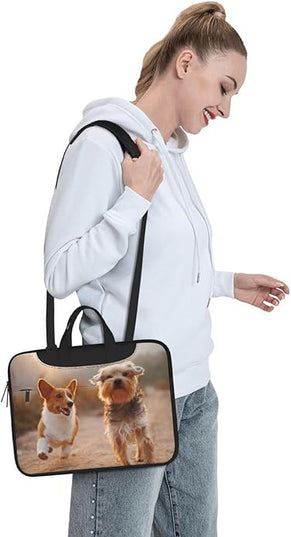 Custom Laptop Bag Personalized Laptop Case Sleeve Shoulder Bag With Photo Logo Text Slim Computer Messenger Briefcases