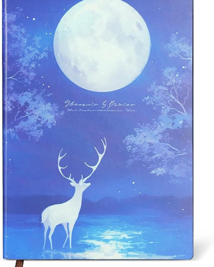 Lined Cute Journal Notebooks with Glow-in-the-dark Elk Patterns, They Are Ideal for Work, Note-taking, Journaling, School and Writing, A5 Notebook