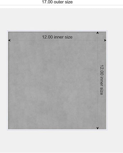 Amanti Art White Framed Magnetic Board 17x17 X-Small Vision Board for use with Magnets, 100% Metal Sheet to Display Items as Office Decor or for Home Organization in mudroom, Kitchen or Kids Room