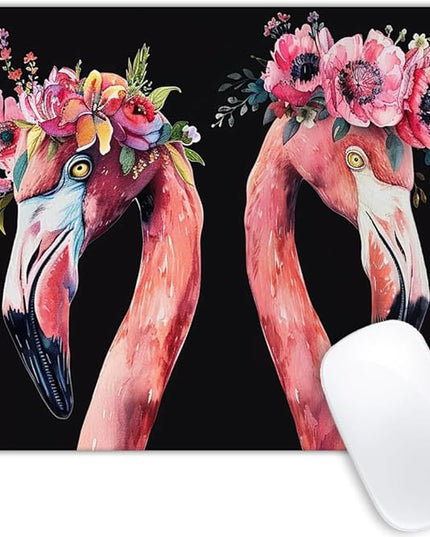 Square Mouse Pad Flamingo-3,Gaming Mouse Pads for Desk,Soft Computer Waterproof Non-Slip Mouse Mat