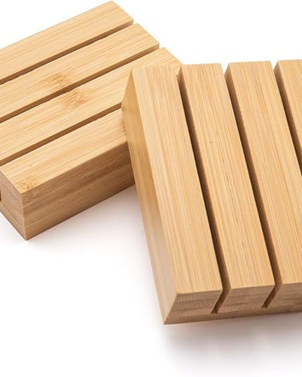Purawood Kitchen Drawer Organizer with Knife Blocks - Utensil Drawer Organizer for Kitchen, Cutlery Tray & Silverware Organizer, 3-5 Slots - Bamboo Organizer for Utensils & Flatware (Natural)