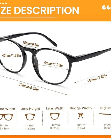 IBOANN Blue Light Glasses for Woman/Men, Fashion Blue Light Glasses Men, Fake Glasses Help Reduce Screen Fatigue