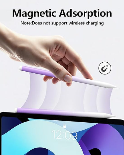 Stylus Pen for iPad 6th-11th Generation-2X Fast Charge Active Pencil Compatible with 2018-2025 Apple iPad Pro 11"/12.9"/M4, iPad Air 3/4/5/M2/M3,iPad mini 5/6 Gen-Gradient White Purple