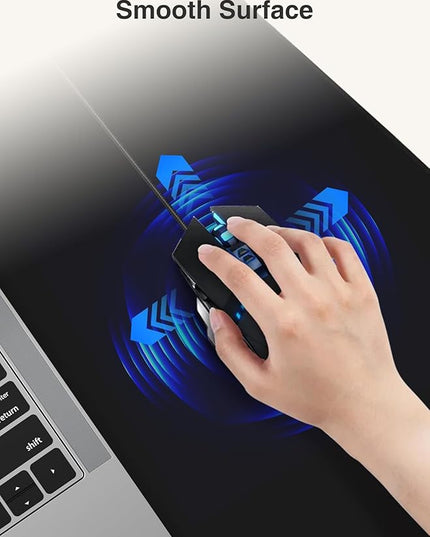 2-in-1 Mouse Pad with Magnetic Wireless Charging, Gaming Mouse Pad, 31.5"x15.8" Large Desk Mat for Laptop/Keyboard, Waterproof Smooth Surface, Non-Slip Base, No Adapter