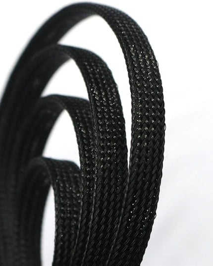 30ft PET Expandable Sleeving Wire Cable Sleeve (2/5", Black)