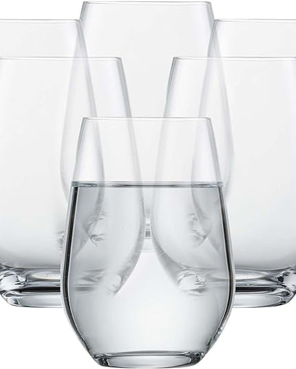 SCHOTT ZWIESEL Forté Universal Tumbler (Set of 6), Versatile Drinking Glasses, Dishwasher-Safe Tritan Crystal Glasses, Made in Germany (19 Ounce)