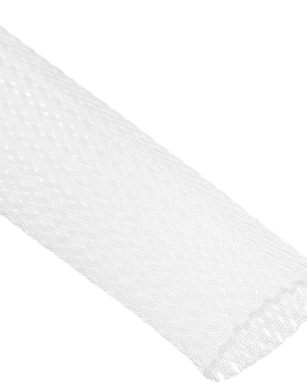 uxcell Expandable Sleeving,1 3/16-inch 25ft Cable Sleeve, Clear