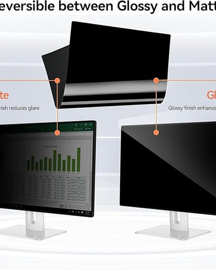 [5-Pack] 19 Inch Computer Privacy Screen for 5:4 Widescreen Monitor, Anti Glare Anti-UV Eye Protection Desktop PC LED Monitor Filter, Removable Anti-Scratch Screen Film 19in