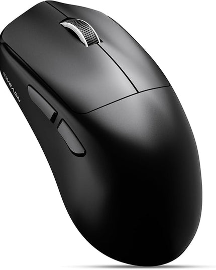 EWEADN X23Pro Wireless Gaming Mouse, PAW3311 Sensor, 49g Lightweight Mouse, 12000 DPI, 2.4G/BT5.0/USB-C Rechargeable Wireless Mouses with 6 Programmable Buttons for Laptop/PC/Mac, Black