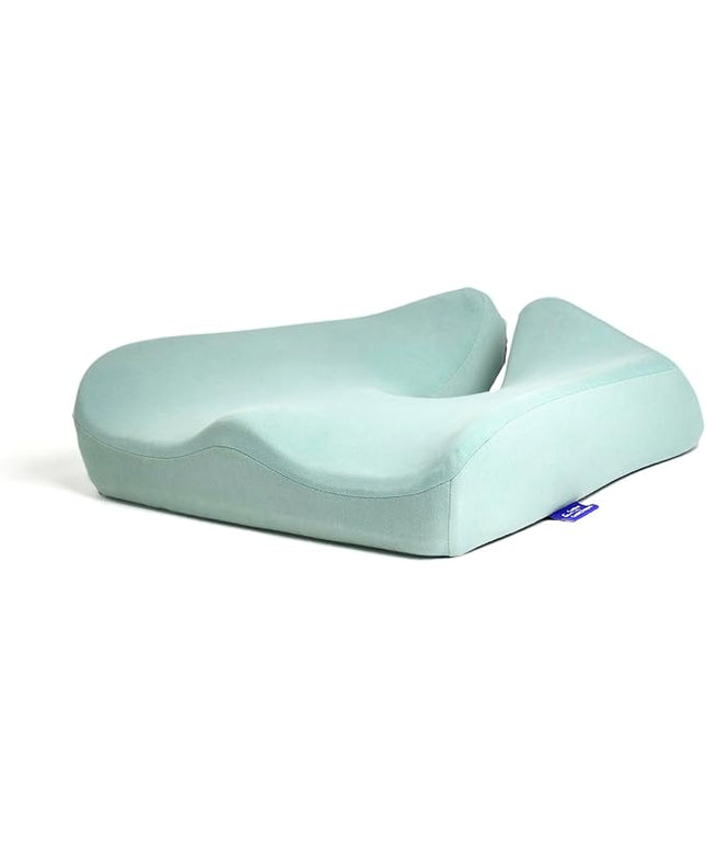C CUSHION LAB Patented Pressure Relief Seat Cushion for Long Sitting Hours on Office/Home Chair, Car, Wheelchair - Extra-Dense Memory Foam for Hip, Tailbone, Coccyx, Sciatica - Wellness Green