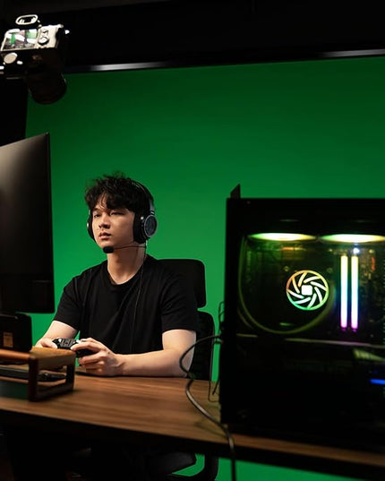 RAUBAY Motorized Pull Down Green Screen - 78.7" x 86.6" Collapsible Wall-Mount Background for Professional Video Production, Chroma Key Backdrop for YouTube, TikTok, Streaming, Video Conferencing