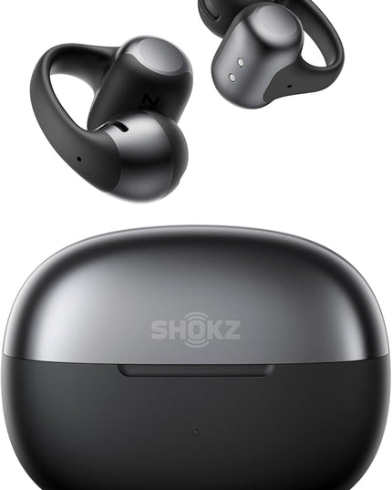 SHOKZ OpenDots ONE-Open-Ear Headphones, Clip-On Earbuds-Wireless Bluetooth Earbuds with Microphone-Secure, Lightweight, Comfort-Premium Dolby Audio-Water Resistant-Fast Charging-Up to 40 hrs Playtime