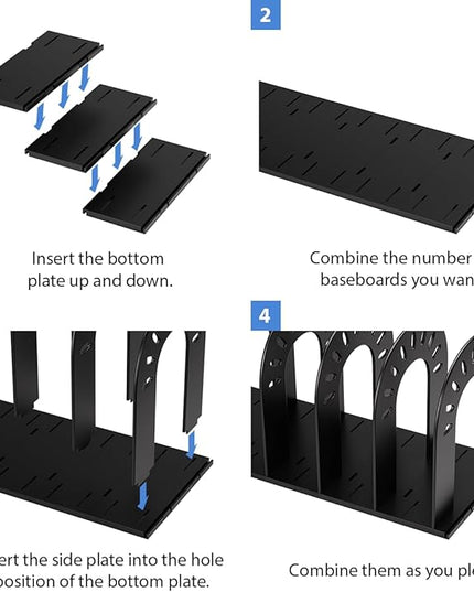 Binder Holders,File Organizer,Binder Organizer,Bookshelf Organizer for Desk, Adjustable Vertical Magazine File Holder for Office School & Classroom (black)