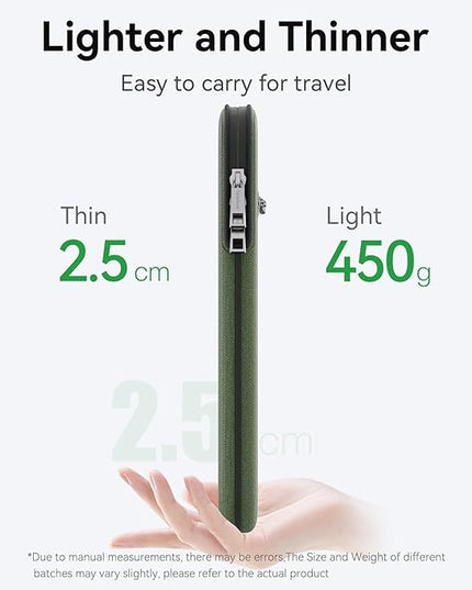 Smatree SlimPro Laptop Sleeve Case for 16.1 inch HP OMEN Laptop-16-k0797nr/n0797nr, Case with Swift-Access Accessory Pocket, Patented Super-Corner Design, Green (S613G)