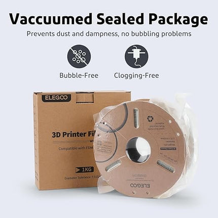ELEGOO PLA Plus Filament 1.75mm Sky Blue 1KG, PLA+ Tougher and Stronger 3D Printer Filament Dimensional Accuracy +/- 0.02mm, 1kg Spool(2.2lbs) Fits for Most FDM 3D Printers
