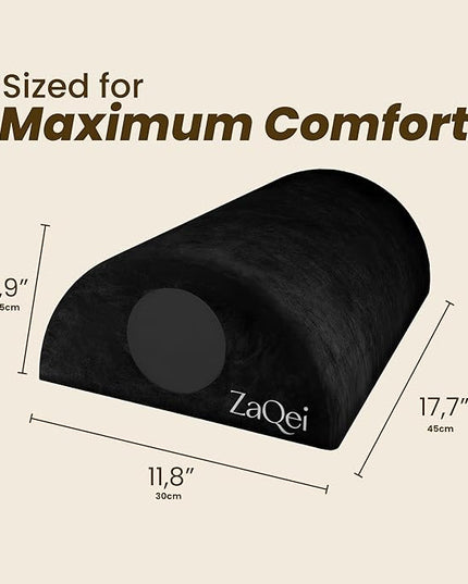 Foot Rest Under Desk Ergonomic Velvet Footstool with Massage Roller Improves Posture Relieves Plantar Fasciitis Reduces Fatigue for Office Home Gaming Adjustable Non Slip Washable Cover