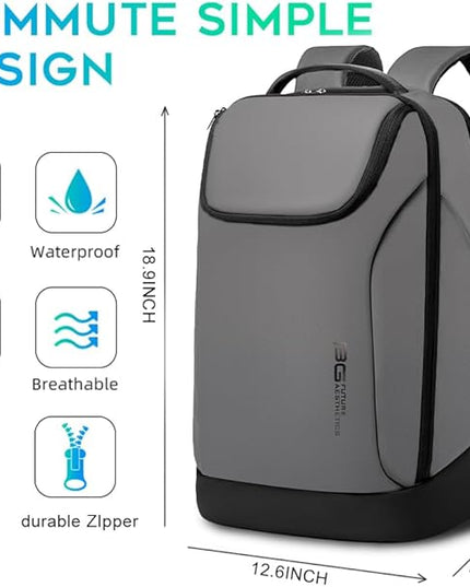 BANGE Business Commute Backpack Waterproof fit 15.6 Inch Commute backpack,Travel Durable Backpack