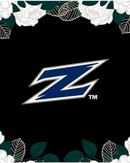 Mouse Pad, Fabric, University of Akron Standard/Floral White