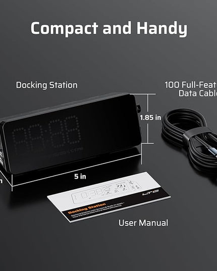LTC Laptop Docking Station, 7-in-1 USB C Hub with Screen, Multiple Built-in Apps, Multiport Adapter with HDMI 4K@60Hz, 90W Power Delivery, USBC & USBA Data Ports, Dongle for MacBook, Dell, and More