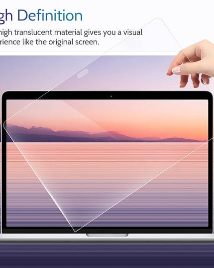 Peslv 3-Pack Anti Blue Light Screen Protector for MacBook Air 13 Inch(2018-2021,M1)&MacBook Pro 13In(2016-2022,M1,M2), 13.3" Mac Laptop Glare Filter Uv Blocker Shield Cover Eye Protection Film