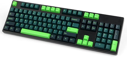 GTSP 166 Double Shot PBT Keycaps Keys Cherry Profile Night Runner for Cherry MX Switch Keyboards Mechanical(Sound Wave)