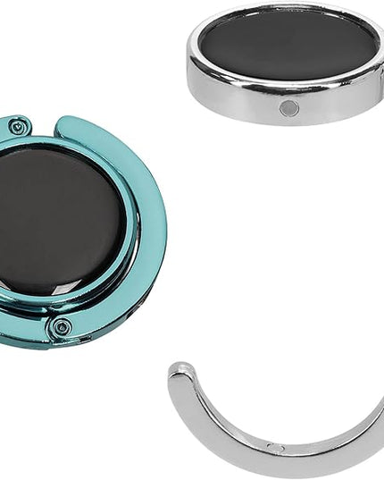 kwmobile Purse Hanger for Table (Set of 2) - Purse Hook for Table - Folding Handbag Hanger - Portable Bag Holder