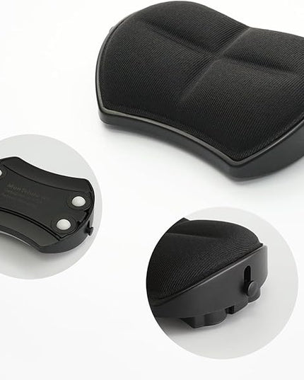 Ergonomic Mouse Wrist Rest - Adjustable Height with Rolling Base,Comfortable Computer Mouse Wrist Support,Resilience Support During Work, Pain Relief, Anti-Fatigue (Black)