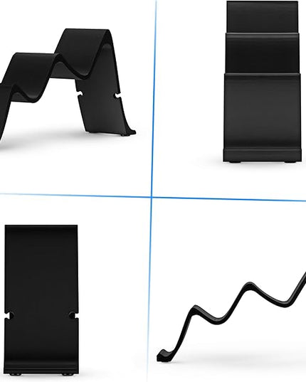 Desktop Dual Game Controller Stand Holder – Stylish, Minimal Wave Design, Suitable for PS5, Xbox, Switch, PC & Retro Gamepads - by Brainwavz (UGDS12)