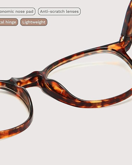 IBOANN Blue Light Glasses for Woman/Men, Fashion Blue Light Glasses Men, Fake Glasses Help Reduce Screen Fatigue