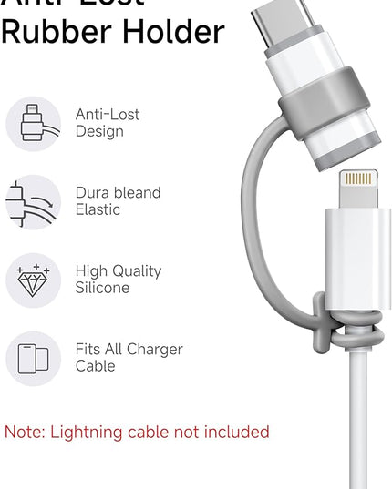 Lightning to USB C Adapter 4 Pack - Fast Charging & Data Transfer USB Type C to Lightning Charger Connector Compatible with iPhone 15/16/17 Pro Max/Plus, Samsung, Pixel - (Not for Audio/OTG)