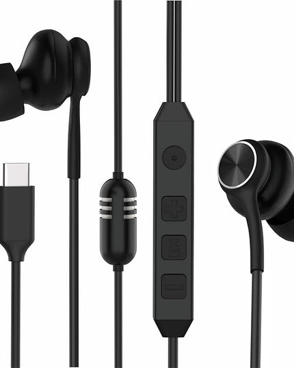 USB-C in-Ear Wired Headphones,Earbuds，3-Year Warranty, with high-Fidelity Sound Card, 5-Mode Audio, Low-Latency Gaming, KTV Vocal Enhancement, for iPhone 15/16/17, for Samsung S25/S24/S23/S22