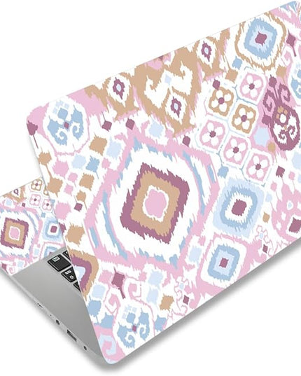 Laptop Skin Sticker Decal,12" 13" 13.3" 14" 15" 15.4" 15.6 inch Laptop Vinyl Skin Sticker Cover Art Protector Notebook PC (2 Wrist Pad Skins Included), Waterproof Removable, Cute Pink Abstract