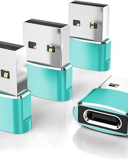 Elebase for Apple Watch Ultra 3 Adapter,USB to USB C Adaptor 4 Pack,Type C Female to A Male Charger Converter for iWatch Series 8 7,iPhone 17 16 15 14 Pro Plus Max,Airpods 4,iPad 9 10 Air 5 Mini 6 7 8