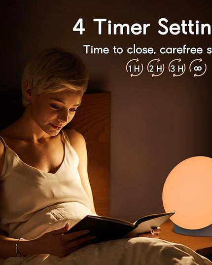Brown Noise Sound Machine with 30 Soothing Sounds Sleep Machine 12 Colors Night Light White Noise Machine 36 Volume Levels 4 Timers and Memory Function 10 Adjustable Brightness for Baby Adults Kids