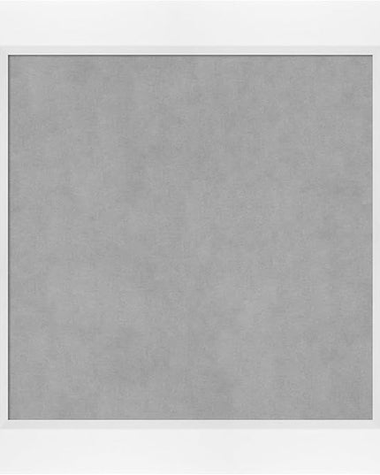 Amanti Art White Framed Magnetic Board 25x25 Medium Vision Board for use with Magnets, 100% Metal Sheet to Display Items as Office Decor or for Home Organization in mudroom, Kitchen or Kids Room