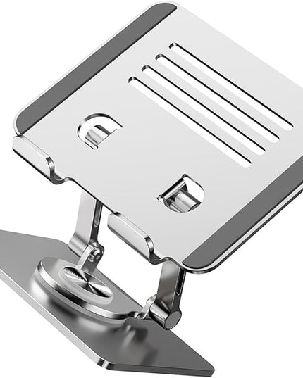 Ywmsfl Tablet Holder Stand 360 Degree Rotatable Portable Foldable Desktop Bracket for Tablet Laptop Desktop Holder Secure Desk Mount