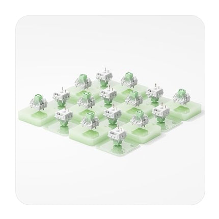 Kailh Box Jade Mechanical Switch Set – 110PCS Clicky Switches, 50g Actuation Force, 3.6mm Travel, MX-Compatible 3-Pin, SMD LED Support, for Typists, DIY Builds & Custom Keyboards