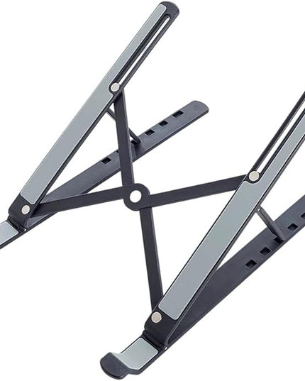 Vryxq Ergonomic Foldable Laptop Stand Portable Desktop Stand Adjustable 6 Gear Vertical Saving Dock for Tablet Foldable Holder
