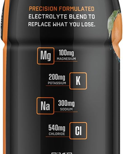 Jocko Fuel Hydrate Electrolyte Drinks - Sports Drink Hydration Amplifier, Thirst Quencher - Scientifically Formulated Electrolyte Blend Island Orange Flavor 16 Oz (12 Pack)